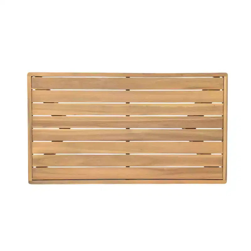 Christopher Knight Home Yantic Set da conversazione moderno da esterno a 4 pezzi in legno di acacia con cuscini resistenti all'acqua