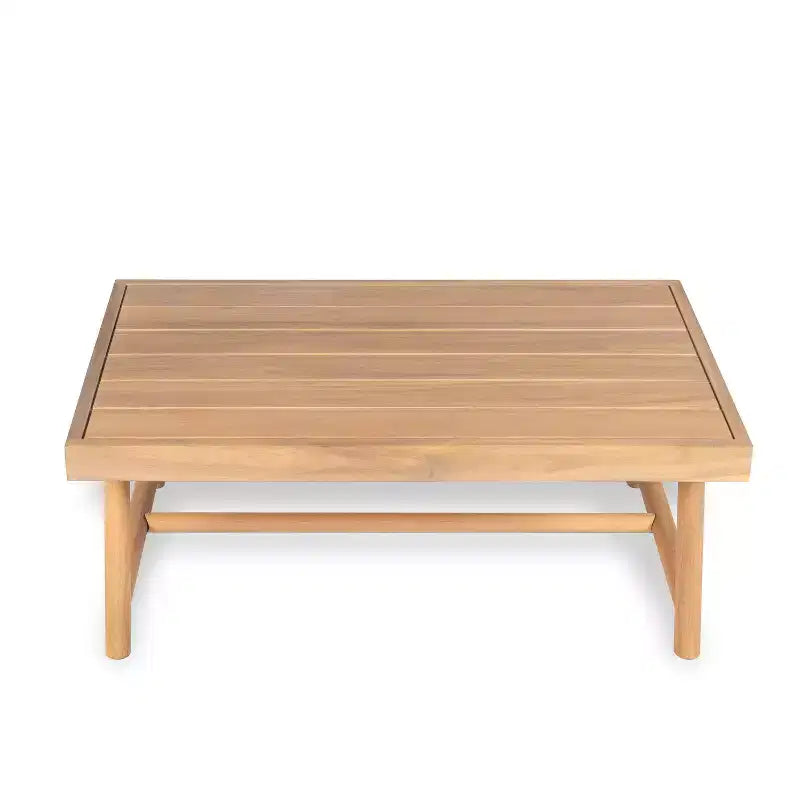 Set da salotto da esterno Christopher Knight Home Selina, 4 pezzi, design a doghe rustico, in legno di acacia con cuscini