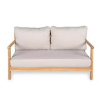 Set da salotto da esterno Christopher Knight Home Selina, 4 pezzi, design a doghe rustico, in legno di acacia con cuscini