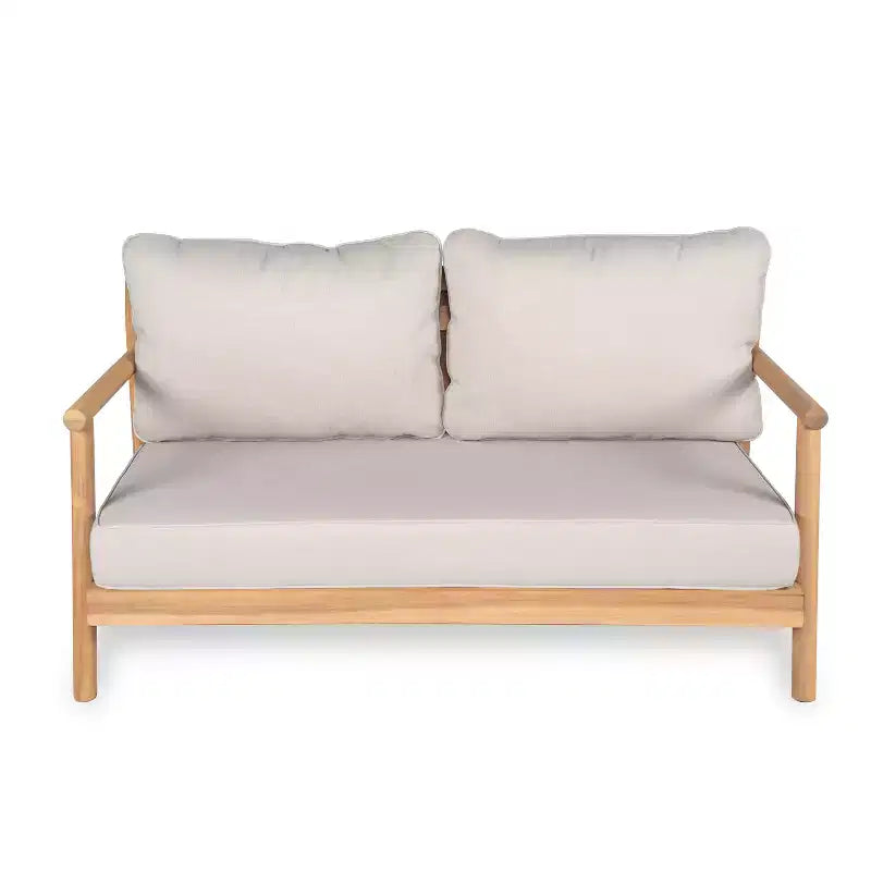 Set da salotto da esterno Christopher Knight Home Selina, 4 pezzi, design a doghe rustico, in legno di acacia con cuscini