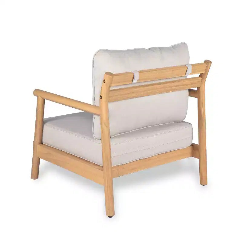 Set da salotto da esterno Christopher Knight Home Selina, 4 pezzi, design a doghe rustico, in legno di acacia con cuscini