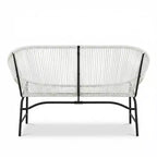 Christopher Knight Home Paoa Set Salotto da Esterno in 3 Pezzi Intrecciato con Struttura in Ferro (Tavolo Non Incluso)