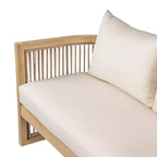 Set da conversazione per esterni da 5 pezzi Christopher Knight Home Joplin in legno di acacia e corda con cuscini e braciere rotondo