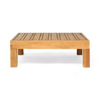 Set divanetto a due posti con bracciolo destro e tavolino da caffè in legno di acacia per esterni Oana di Christopher Knight Home, con cuscino