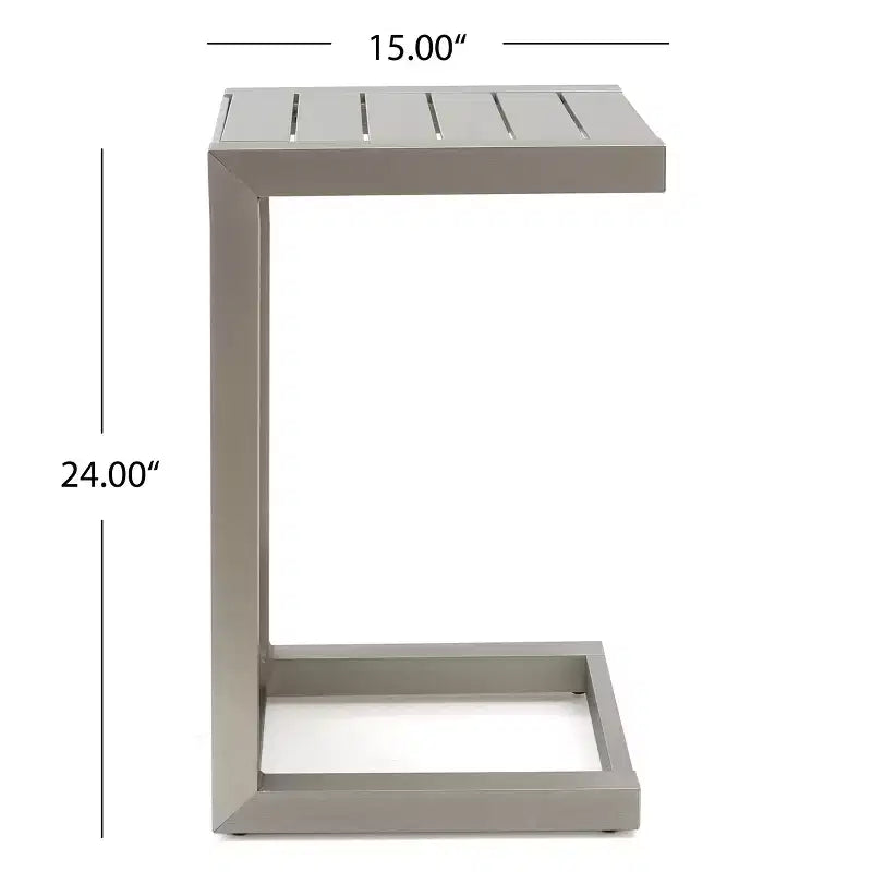 Set da giardino 8 pezzi Christopher Knight Home Joanne con poltrone club in rattan e tavolini a C in alluminio