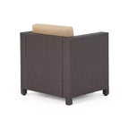 Set da giardino 8 pezzi Christopher Knight Home Joanne con poltrone club in rattan e tavolini a C in alluminio
