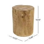 Sedia da club da patio Hayate Boho di Christopher Knight Home in legno di acacia e corda intrecciata con tavolino laterale in cemento leggero