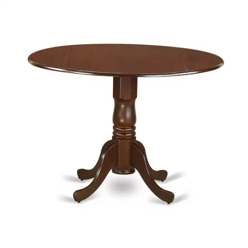 Set da pranzo rotondo HomeStock - Tavolino da pranzo e quattro sedie, mogano