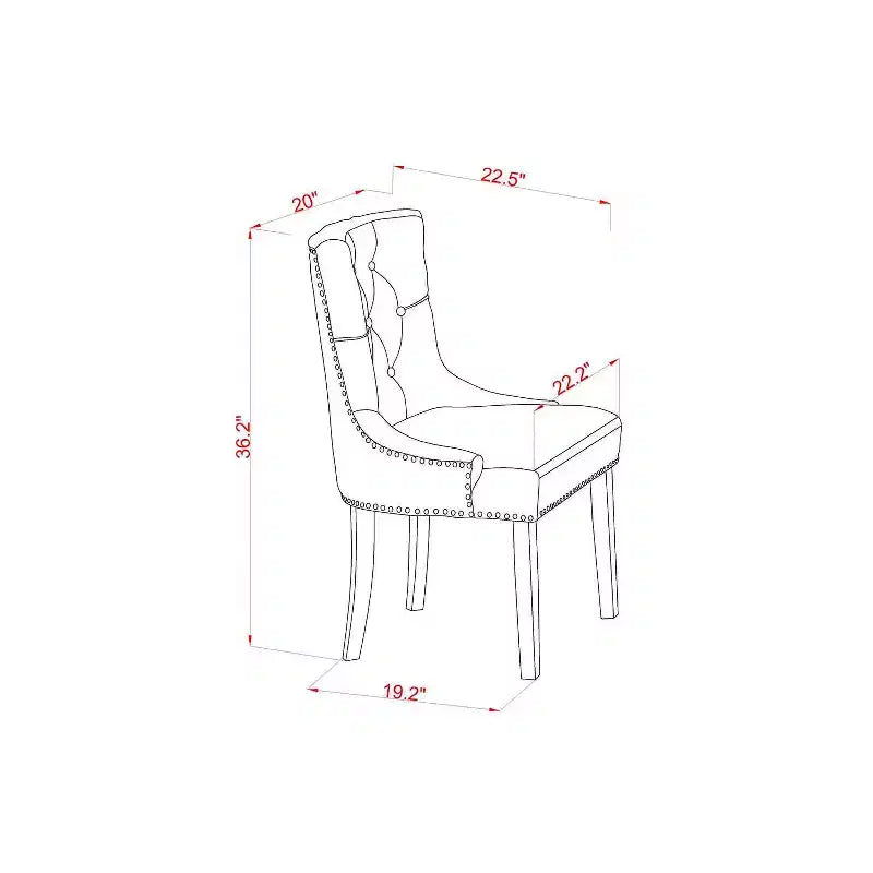 Set da pranzo rotondo HomeStock - Tavolino da pranzo e quattro sedie, mogano