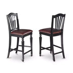 Set da pranzo HomeStock altezza bancone con tavolo a foglia a farfalla e 8 sedie