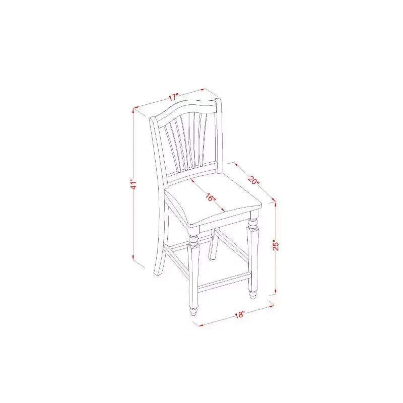 Set da pranzo HomeStock altezza bancone con tavolo a foglia a farfalla e 8 sedie