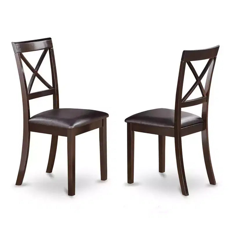 Set tavolo da cucina HomeStock Belmont - Tavolo più 2 sedie da pranzo, Cappuccino