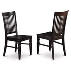 Set tavolo da pranzo HomeStock Belmont - Tavolo da cucina e sedie, nero