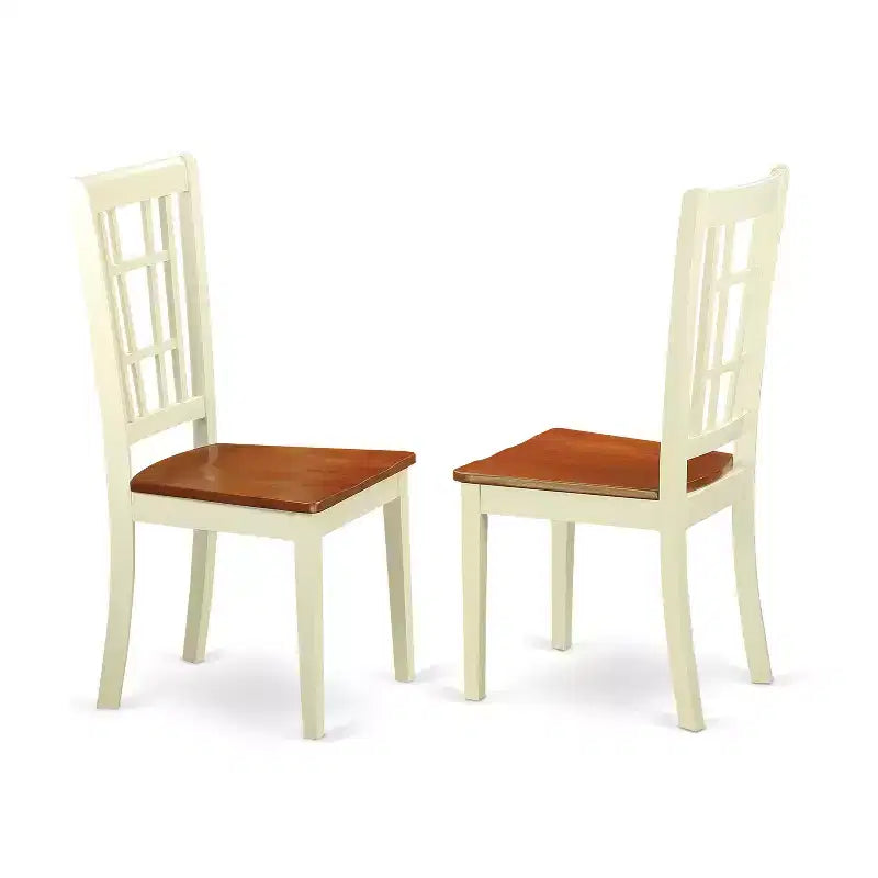 Set tavolo da pranzo e sedie HomeStock Belmont da 5 pezzi, bianco