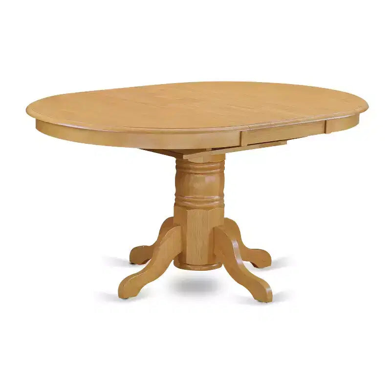 HomeStock Belmont set da pranzo da 7 pezzi, tavolo ovale 42/60 con allunga a farfalla da 18 pollici e 6 sedie Parson con gambe in rovere e tessuto di lino color cervo chiaro