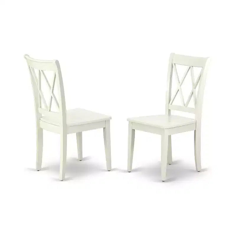 Tavolo rettangolare HomeStock Belmont da 42/60 pollici con prolunga da 18 pollici, 4 sedie con schienale a doppia X e una panca