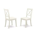 HomeStock Belmont Set da Pranzo 6 Pezzi per 6 persone - Tavolo da pranzo, 4 sedie con seduta in legno e 1 panca, finitura Lino Bianco