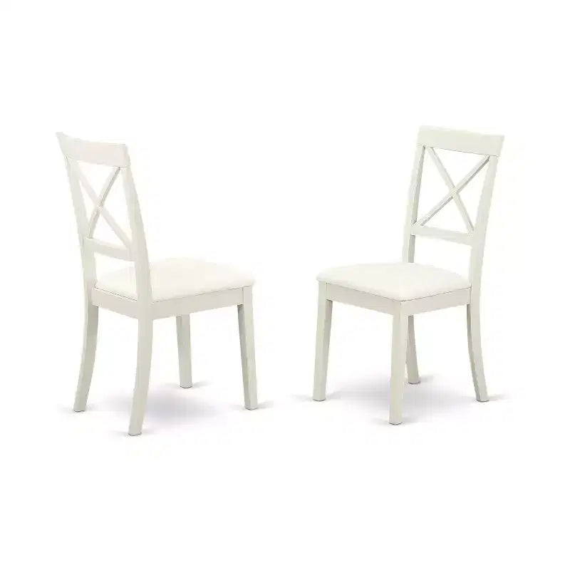 HomeStock Belmont Set da Pranzo 6 Pezzi per 6 persone - Tavolo da pranzo, 4 sedie con seduta in legno e 1 panca, finitura Lino Bianco