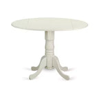 Set da cucina HomeStock Belmont 5 pezzi Dublin - Tavolo da pranzo e 4 sedie da cucina con seduta in legno, Bianco Lino