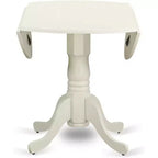 Set da cucina HomeStock Belmont 5 pezzi Dublin - Tavolo da pranzo e 4 sedie da cucina con seduta in legno, Bianco Lino