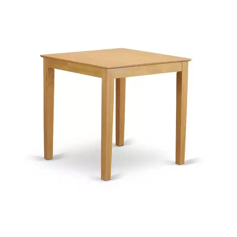 Set da cucina 5 pezzi HomeStock Belmont, include un tavolo da pranzo quadrato e 4 sedie, 91x91 cm, color quercia