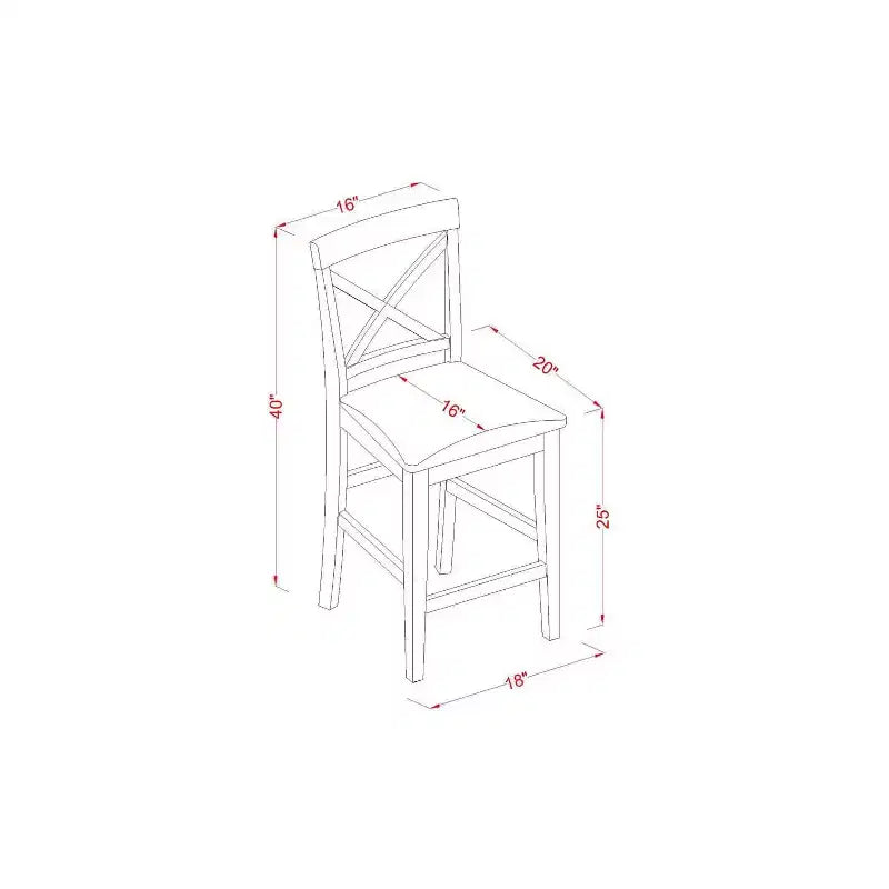 Set da cucina 5 pezzi HomeStock Belmont, include un tavolo da pranzo quadrato e 4 sedie, 91x91 cm, color quercia