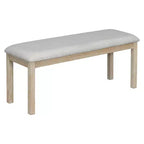 Set tavolo da pranzo per 6 con piano effetto legno, set tavolo da cucina con sedie e panca