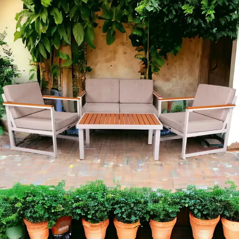 Set da conversazione Courtyard Casual Catalina con 3 poltrone club