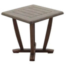 Set da salotto Courtyard Casual Avalon in teak certificato FSC da 3 pezzi include: due poltrone club e un tavolino quadrato