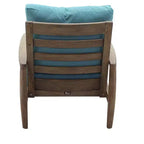 Set da salotto Courtyard Casual Avalon in teak certificato FSC da 3 pezzi include: due poltrone club e un tavolino quadrato
