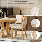 Set da pranzo GDFStudio Jane da 5 pezzi con tavolo rotondo e sedie senza braccioli