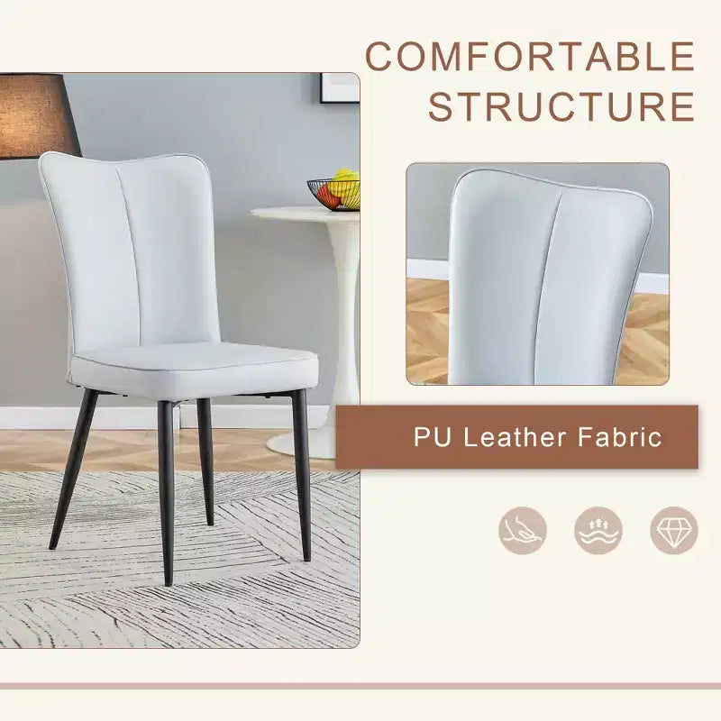 Set tavolo da pranzo 3/5 pezzi, set tavolo da cucina rotondo, tavolo da pranzo salvaspazio con 2/4 sedie imbottite - ModernLuxe