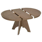 Set tavolo da pranzo allungabile vintage GDFStudio Oliver per 4-6 persone con tavolo farmhouse 42-58" e sedie imbottite