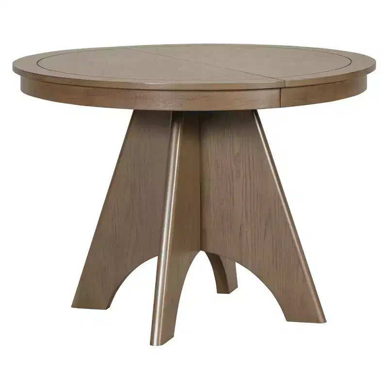 Set tavolo da pranzo allungabile vintage GDFStudio Oliver per 4-6 persone con tavolo farmhouse 42-58" e sedie imbottite