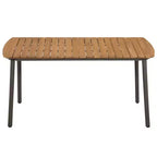 vidaXL Set da pranzo per patio Tavolo da pranzo e sedie Set di mobili in polyrattan - Antracite 4 pezzi