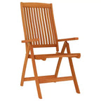 vidaXL Set pranzo da giardino con tavolo allungabile e sedie in legno massello di eucalipto