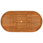 vidaXL Set pranzo da giardino con tavolo allungabile e sedie in legno massello di eucalipto