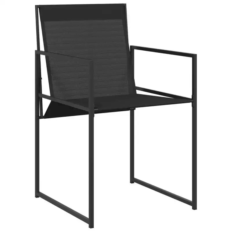 Set da pranzo per patio vidaXL tavolo da giardino e sedie mobili da esterno in textilene