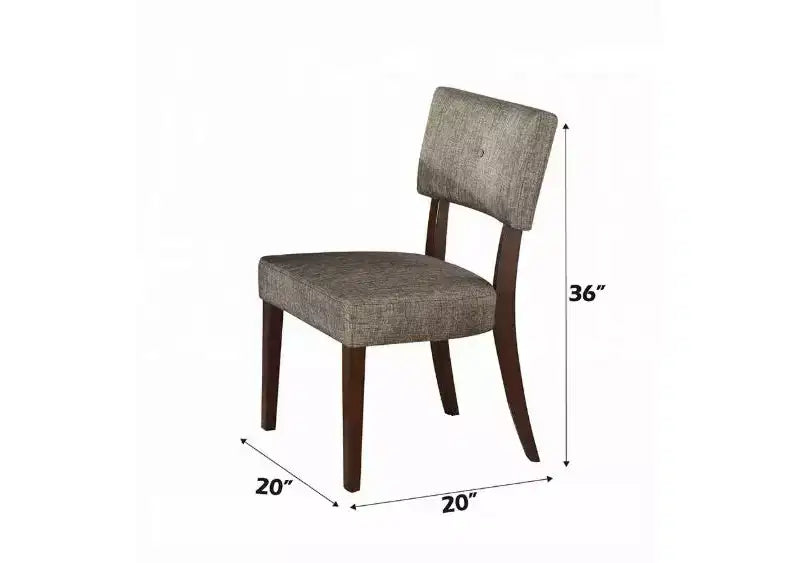 GDFStudio Matt Modern, set da 5 pezzi, tavolo da pranzo in legno con 4 sedie imbottite