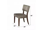 GDFStudio Matt Modern, set da 5 pezzi, tavolo da pranzo in legno con 4 sedie imbottite