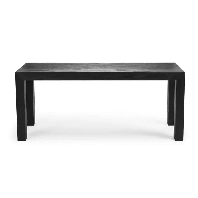 Set tavolo da pranzo moderno da 72" in legno massello con panca + 4 sedie