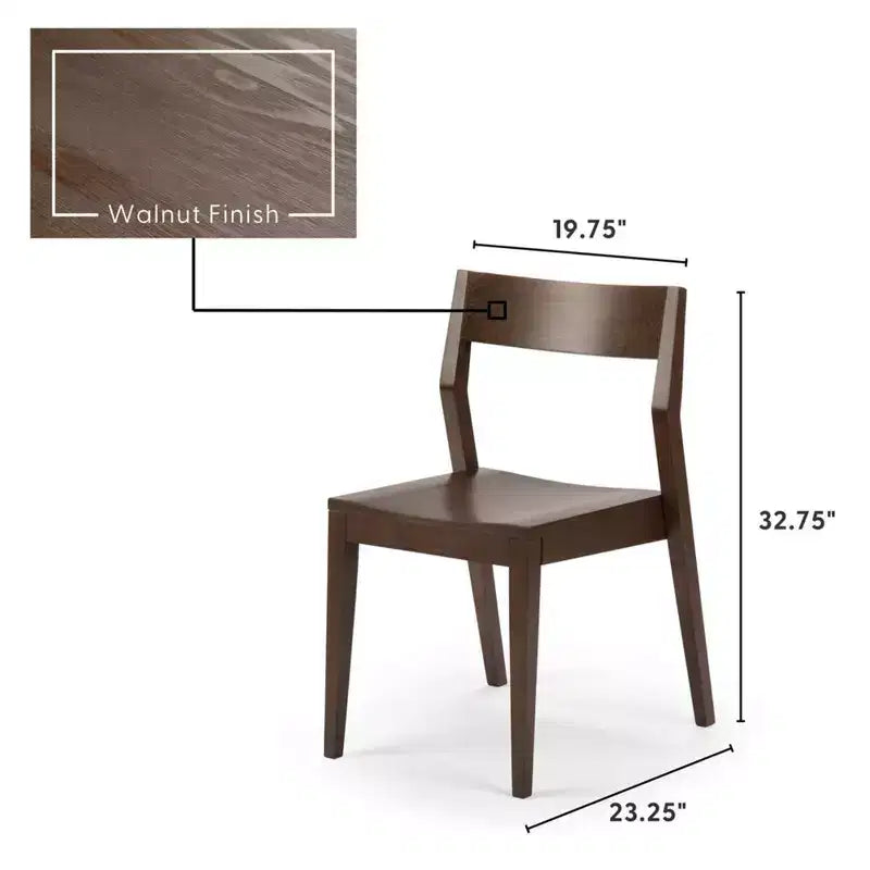 Set tavolo da pranzo moderno da 72" in legno massello con panca + 4 sedie