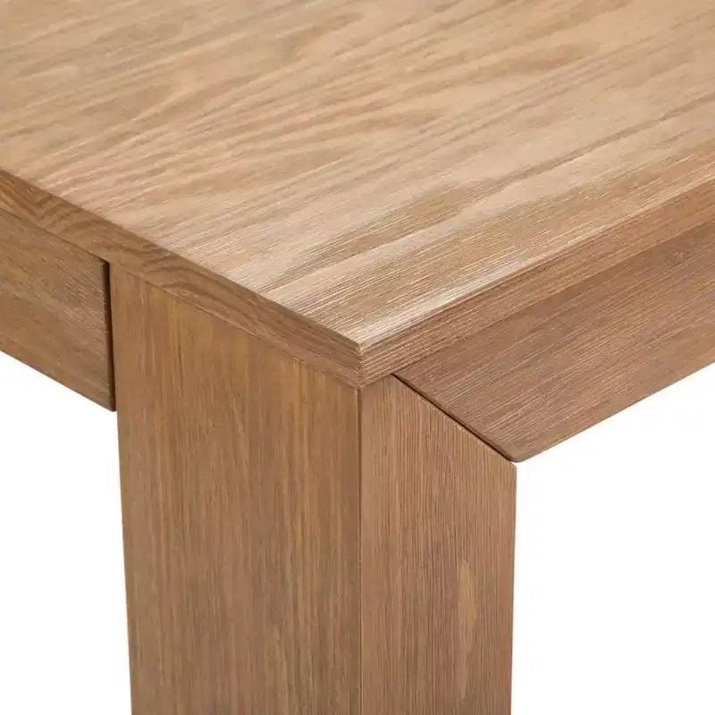 Set tavolo da pranzo moderno da 72" in legno massello con panca + 4 sedie