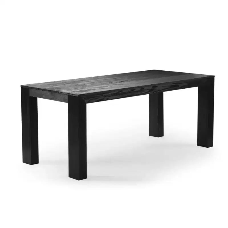 Set tavolo da pranzo moderno da 72" in legno massello con panca + 4 sedie