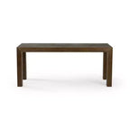 Set tavolo da pranzo moderno da 72" in legno massello con panca + 4 sedie