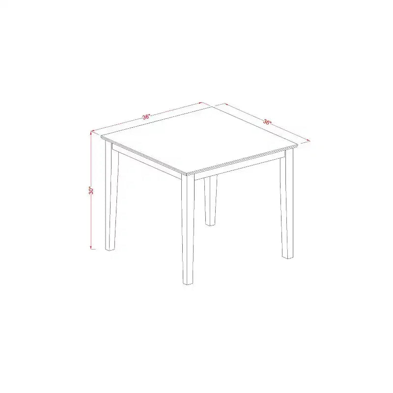 Set Tavolo da Pranzo - Tavolo da Cucina con Sedie - Piccolo Tavolo Quadrato e 2 Sedie - Mobili da Pranzo per Casa