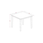 Set Tavolo da Pranzo - Tavolo da Cucina con Sedie - Piccolo Tavolo Quadrato e 2 Sedie - Mobili da Pranzo per Casa