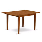 7 Piece Kitchen Dining Set - Rectangle Table with Butterfly Leaf & 6 Chairs - Solid Wood Construction