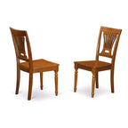 Set da pranzo per cucina da 7 pezzi - Tavolo rettangolare con allunga a libro e 6 sedie - Struttura in legno massello