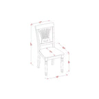 Set da pranzo per cucina da 7 pezzi - Tavolo rettangolare con allunga a libro e 6 sedie - Struttura in legno massello